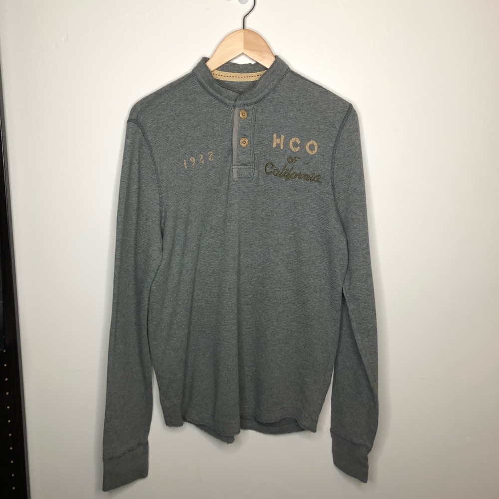 Hollister Grey Thermal Long Sleeve